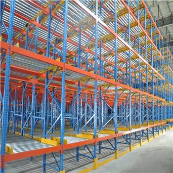 Sistema di rack di flusso automatico pallet a gravità magazzino